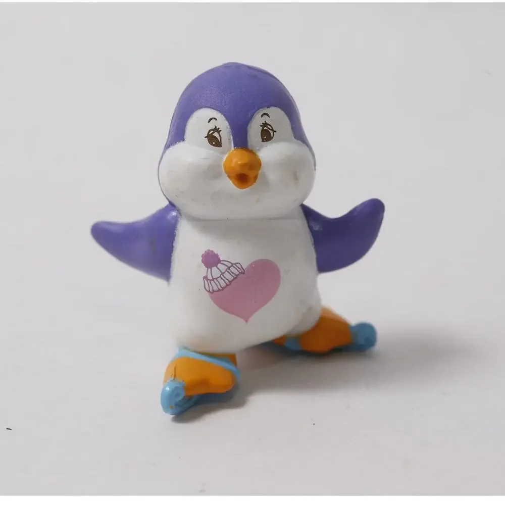 1980s Care Bears Cousins Cozy Heart Penguin Ice Skating Figurine ~260817-WH 1003